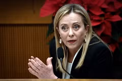 Thủ tướng Italy Giorgia Meloni. (Ảnh: AFP/TTXVN)