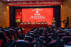 Bộ Thông tin và Truyền thông tổ chức Hội nghị tổng kết công tác năm 2023 và triển khai nhiệm vụ năm 2024. (Ảnh: Bộ Thông tin và Truyền thông)
