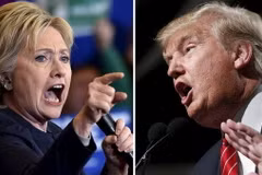 Hai ứng cử viên Hillary Clinton và Donald Trump. (Nguồn: BBC)
