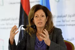 Bà Stephanie Williams - cố vấn đặc biệt của Tổng thư ký Liên hợp quốc về Libya. (Nguồn: AFP/TTXVN)