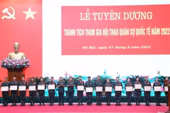 Tuyên dương các tập thể, cá nhân có thành tích xuất sắc tại Army Games