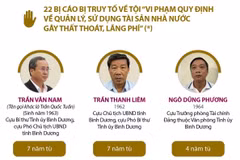 Tuyên án vụ sai phạm trong quản lý, sử dụng đất đai tại Bình Dương.