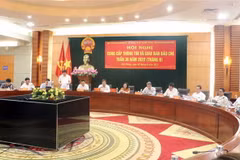 Toàn cảnh buổi giao ban. (Ảnh: TTXVN)