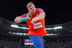 Ryan Crouser giành huy chương Vàng đẩy tạ tại Olympic Tokyo 2020. (Nguồn: Getty Images)