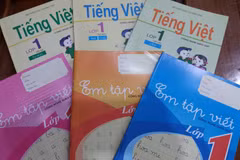 Sách Tiếng Việt lớp 1 công nghệ giáo dục. (Ảnh: Phạm Mai/Vietnam+)