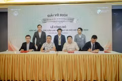 Giải vô địch các Câu lạc bộ golf Hà Nội mở rộng là một trong những hoạt động chào mừng ngày Giải phóng Thủ đô. (Ảnh: CTV/Vietnam+) 