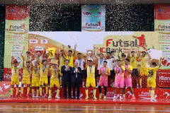 Sài Gòn FC vô địch Giải futsal Cúp Quốc gia 2022. (Ảnh: Tiến Lực/TTXVN)
