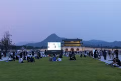 Quảng trường Gwanghwamun. (Ảnh: Anh Nguyên/TTXVN)