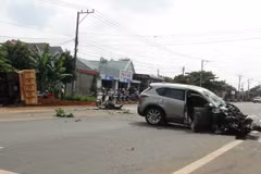 Hiện trường vụ tai nạn. (Ảnh: Đậu Tất Thành/TTXVN)