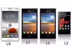 Các mẫu L3, L5, L7, L9 của LG. (Nguồn: gizbot.com)
