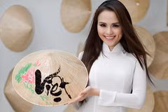 Hoa hậu Diễm Hương. (Ảnh: Nguyễn Anh/Vietnam+)