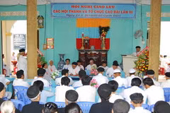 Hội nghị giao lưu các Hội thánh và tổ chức Cao Đài lần thứ III (Ảnh: Văn Trí/TTXVN)