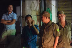 Sau một đêm, toàn bộ xóm trọ nhà ông Hiệp gần như bị xóa sổ hoàn toàn. (Ảnh: PV/Vietnam+)