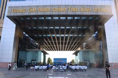 Trung tâm hành chính công tập trung tỉnh Bình Dương. (Ảnh: Chí Tưởng/TTXVN)