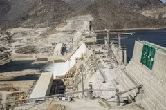 Đập Đại phục hưng ở Guba, Ethiopia tháng 2/2022. (Ảnh: AFP/TTXVN)