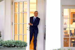 Tổng thống Mỹ Barack Obama xuất hiện lần cuối ở phòng Bầu dục