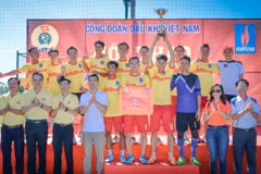 Hội thao ngành Dầu khí khu vực Đồng bằng sông Cửu Long. (Ảnh: pvn.vn)