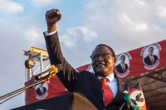 Ông Lazarus Chakwera trong chiến dịch vận động tranh cử Tổng thống tại Mtandire, Malawi, ngày 20/6/2020. (Ảnh: AFP/ TTXVN)