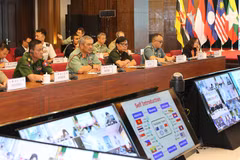 Quân y các nước ASEAN diễn tập trực tuyến cơ chế phòng, chống dịch COVID-19 ngày 27/5/2020. (Ảnh minh họa: Dương Giang/TTXVN)