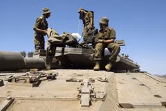 Binh sỹ Israel tham gia một cuộc diễn tập. (Nguồn: AFP/TTXVN)