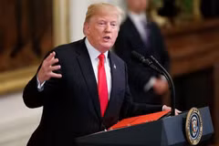 Tổng thống Mỹ Donald Trump. (Ảnh: THX/TTXVN)