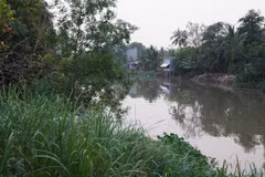 Đoạn sông Cao Lãnh, nơi xuồng bị chìm khiến anh Đ.H.N tử vong. (Ảnh: Nhựt An/TTXVN)