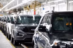 Những mẫu xe Ford Explorer 2020 tại Nhà máy lắp ráp Chicago của Ford ở Chicago, Illinois, Mỹ, ngày 24/6/2019. (Nguồn: Reuters) 