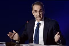 Thủ tướng Hy Lạp Kyriakos Mitsotakis. (Ảnh: AFP/TTXVN)