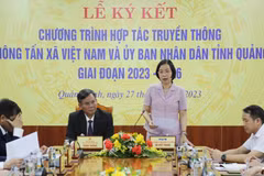 Thông tấn xã Việt Nam ký kết hợp tác truyền thông với tỉnh Quảng Bình
