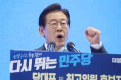 Ông Lee Jae-myung phát biểu tại Daegu, Hàn Quốc, ngày 6/8/2022. (Ảnh: Yonhap/TTXVN)