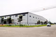 Nhà xưởng cho thuê tại khu công nghiệp Tân Đông Hiệp B, thành phố Dĩ An, tỉnh Bình Dương. (Ảnh: Hồng Đạt/TTXVN)