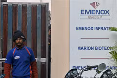 Văn phòng của công ty công nghệ sinh học Marion Biotech ở ngoại ô New Delhi, Ấn Độ. (Ảnh: AFP/TTXVN)