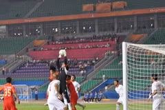 Pha tấn công của U23 Việt Nam trong trận gặp Iran tối 13/11. (Ảnh: Vĩnh Hà/Vietnam+) 