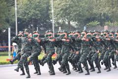 Hình ảnh lễ khai mạc cuộc thi 'Xạ thủ bắn tỉa và vùng tai nạn'
