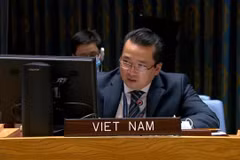 Đại sứ, Phó Trưởng phái đoàn Việt Nam tại Liên hợp quốc Phạm Hải Anh. (Ảnh: Khắc Hiếu/TTXVN) 