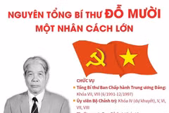 [Infographics] Nguyên Tổng Bí thư Đỗ Mười: Một nhân cách lớn