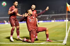 Jermie Lynch mở tỷ số cho Bình Định. (Ảnh: Topenland Bình Định FC)