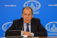 Quyền Bộ trưởng Ngoại giao Nga Sergey Lavrov. (Ảnh: Trần Hiếu/TTXVN) 