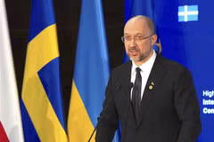Thủ tướng Ukraine Denys Shmyhal. (Ảnh: AFP/TTXVN)