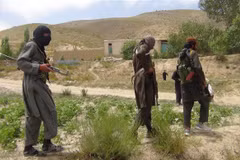 Các tay súng Taliban tại một khu vực ở tỉnh Paktia, Afghanistan, ngày 18/7/2017. (Nguồn: AFP/TTXVN) 