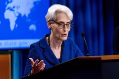 Thứ trưởng Ngoại giao Mỹ Wendy Sherman. (Ảnh: AFP/TTXVN) 