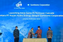 ​Dự án Kayan Cascade sẽ bao gồm việc xây dựng 5 con đập dọc theo sông Kayan với tổng công suất phát điện là 9GW, khi hoàn thành, nhà máy thủy điện này sẽ lớn nhất khu vực Đông Nam Á.(Nguồn: antaranews.com) 