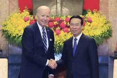 [Photo] Chủ tịch nước Võ Văn Thưởng tiếp Tổng thống Hoa Kỳ Joe Biden