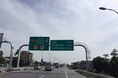 Điểu chỉnh giảm tốc độ xe lưu thông trên Quốc lộ 1 đoạn Hà Nội-Bắc Giang. (Ảnh: Việt Hùng/Vietnam+)