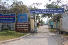 Khu cách ly Trường Trung cấp Hồng Ngự. (Nguồn: cand)