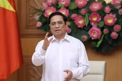 Thủ tướng Phạm Minh Chính phát biểu chỉ đạo. (Ảnh: Dương Giang/TTXVNXVN)