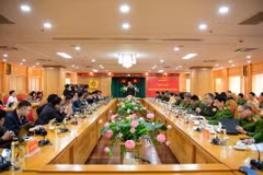 Quang cảnh buổi họp báo. (Ảnh: TTXVN phát)