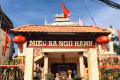 Miếu Bà Ngũ hành ở Long An. (Nguồn: Báo Long An)