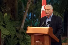 Chủ tịch Cuba Miguel Diaz-Canel. (Ảnh: AFP/TTXVN)