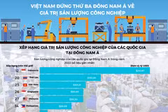 Việt Nam đứng thứ ba Đông Nam Á về giá trị sản lượng công nghiệp